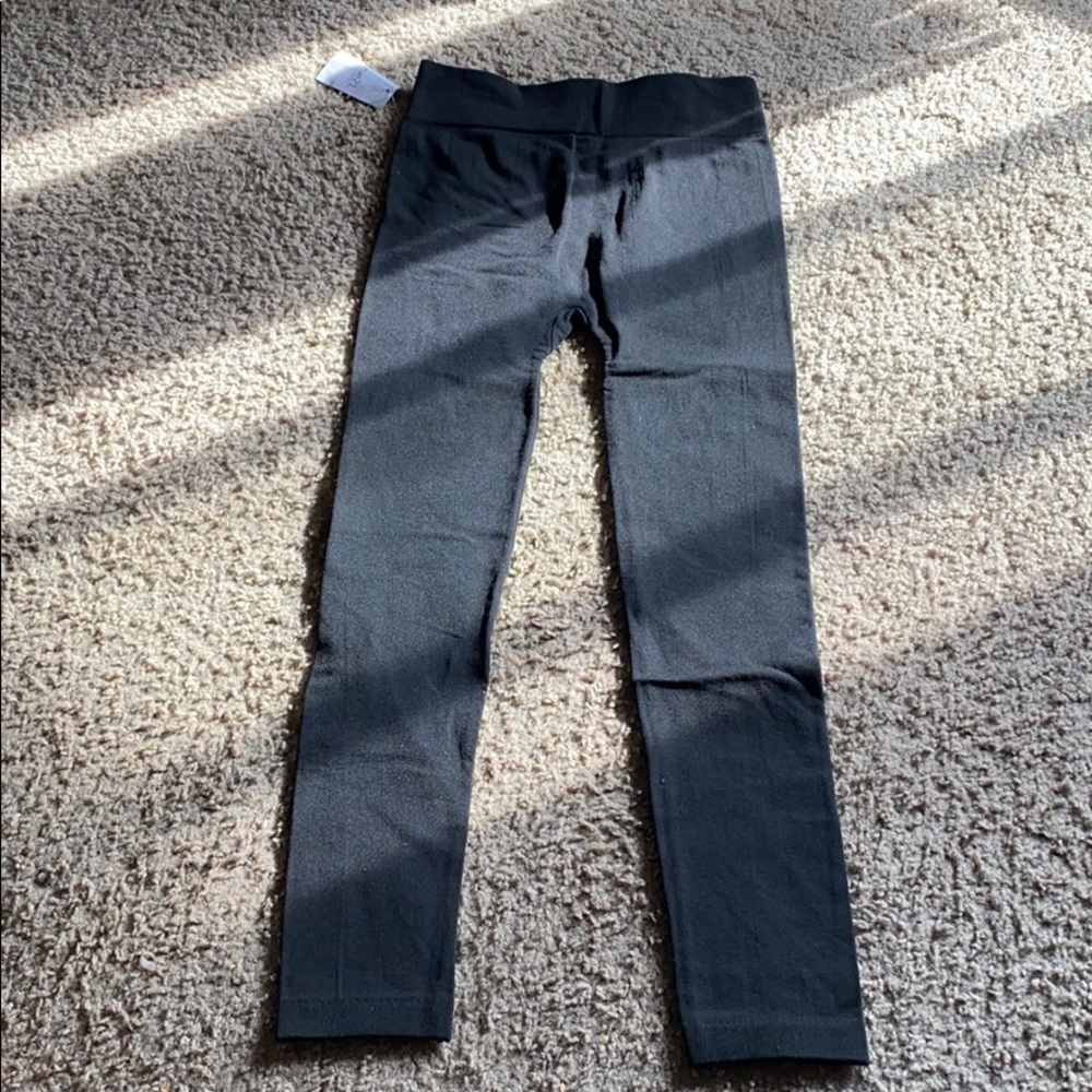 Solid black leggings